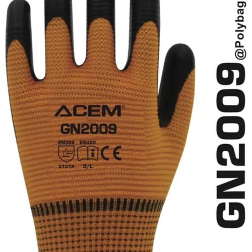 GANT MECANIQUE GN2009 ACEM JAUNE/NOIR