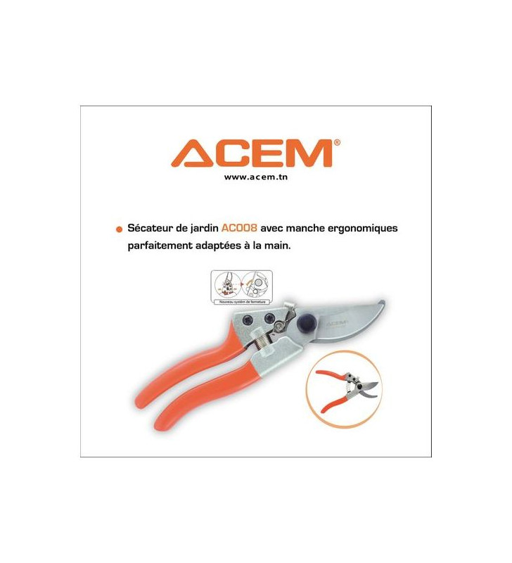SECATEUR DE JARDIN AC008 ACEM